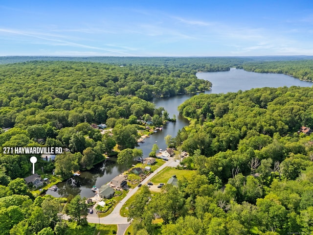 271 Haywardville Rd, East Haddam, CT 06415 - bird's eye view of a nearby body of water