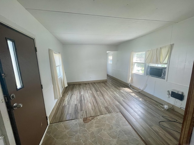 252 Old Canterbury Tpke Lot 40, Norwich, CT 06360 - unfurnished living room with cooling unit and wood finished floors