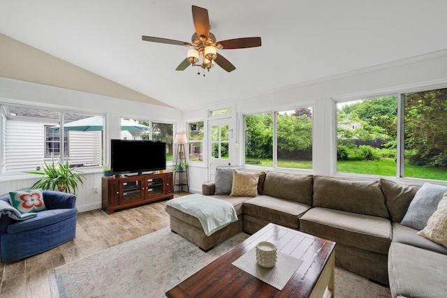 253 Gardner St, Manchester, CT 06040 - sunroom with lofted ceiling and wood finished floors