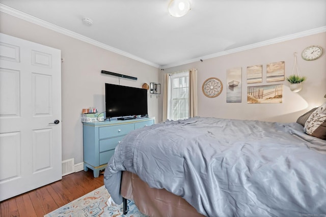 145 Arlington St, Bridgeport, CT 06606 - bedroom with crown molding and wood finished floors