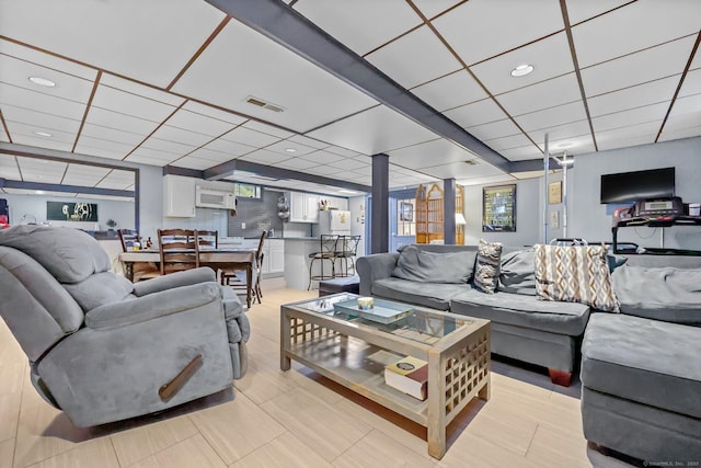 145 Arlington St, Bridgeport, CT 06606 - living area with a paneled ceiling