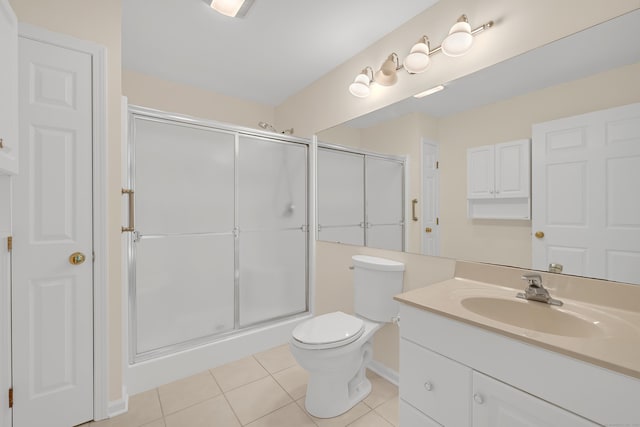 153 Louis Hill Rd Unit 153, Newtown, CT 06482 - full bathroom featuring tile patterned floors, vanity, and a stall shower