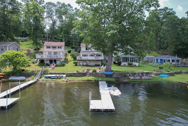 81 Standish Rd, Coventry, CT 06238 - dock with a water view and a lawn