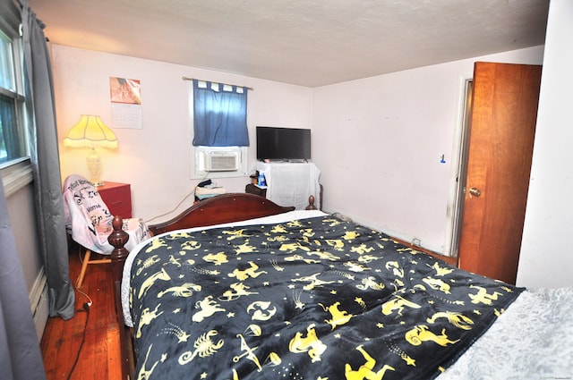 9 Eleanor Rd, Enfield, CT 06082 - bedroom with wood finished floors and cooling unit