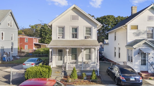 77 3rd St, New Haven, CT 06519 - view of front of home featuring a porch