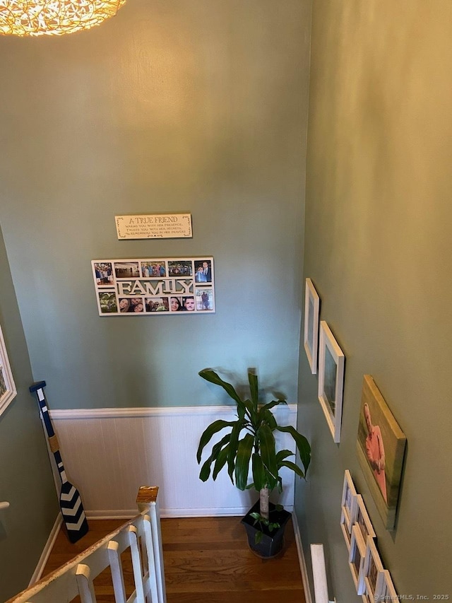 175 W Walk Unit 175, West Haven, CT 06516 - stairway with wood finished floors and baseboards