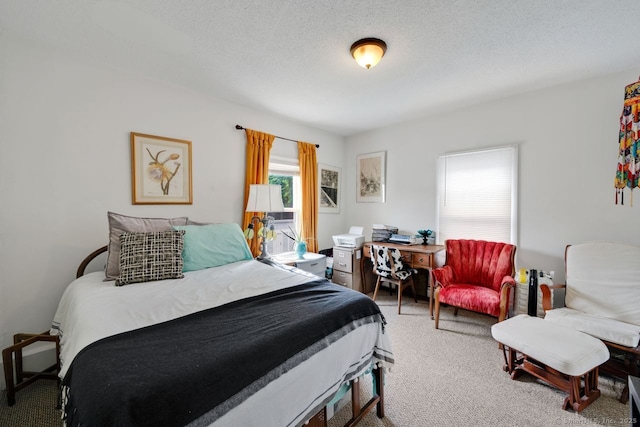 385 Blatchley Ave, New Haven, CT 06513 - carpeted bedroom with a textured ceiling