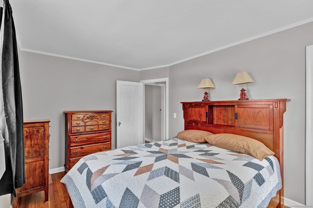 98 Morningside Dr W, Bristol, CT 06010 - bedroom featuring wood finished floors and crown molding