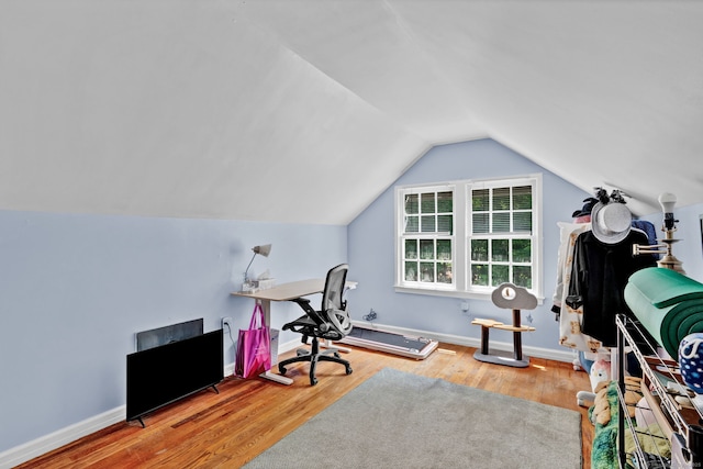 98 Morningside Dr W, Bristol, CT 06010 - office space with vaulted ceiling and wood finished floors