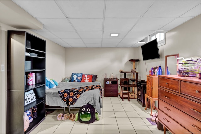 98 Morningside Dr W, Bristol, CT 06010 - bedroom featuring a drop ceiling and light tile patterned flooring