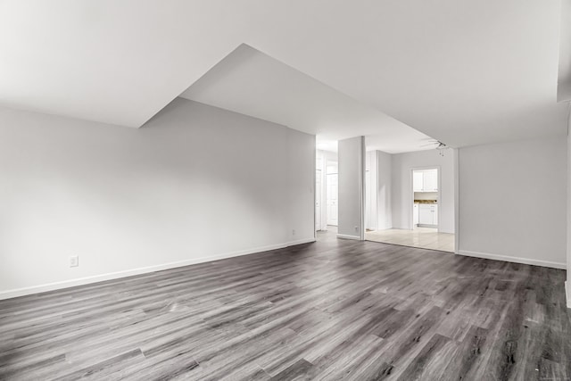 80 Cartright St Unit Gc, Bridgeport, CT 06604 - unfurnished living room with wood finished floors and baseboards
