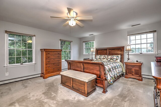 31 Meadowview Dr, Trumbull, CT 06611 - bedroom featuring carpet flooring, a baseboard heating unit, a baseboard radiator, and multiple windows