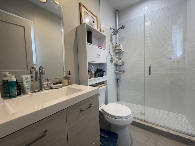 4 Armonk St, Greenwich, CT 06830 - bathroom featuring a shower stall and vanity