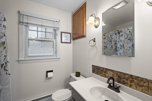 51 Carmel St, Hamden, CT 06518 - bathroom with vanity and baseboard heating