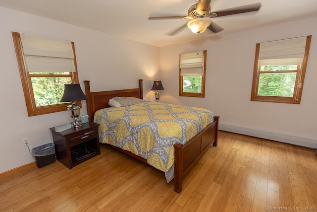 328 Old Marlborough Tpke, Portland, CT 06480 - bedroom with light wood finished floors and ceiling fan