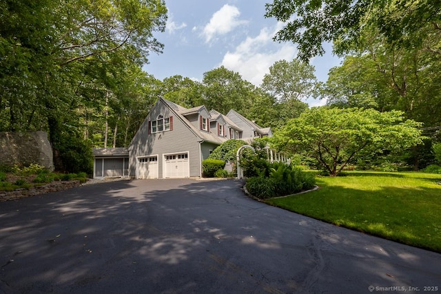 328 Old Marlborough Tpke, Portland, CT 06480 - view of front of house featuring driveway, an attached garage, and a front yard