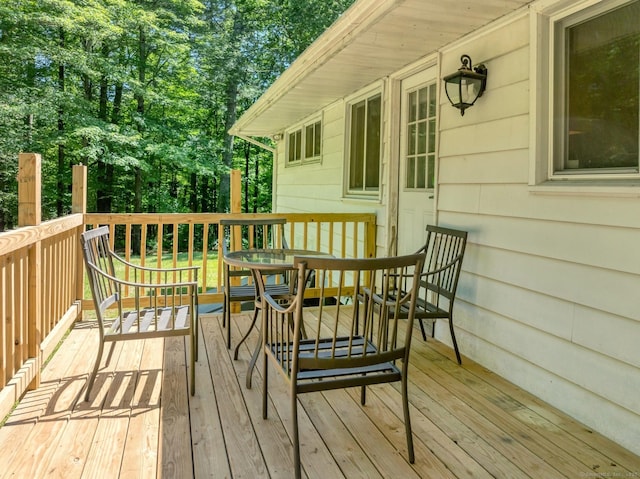 123 Geer Rd, Griswold, CT 06351 - deck featuring outdoor dining area