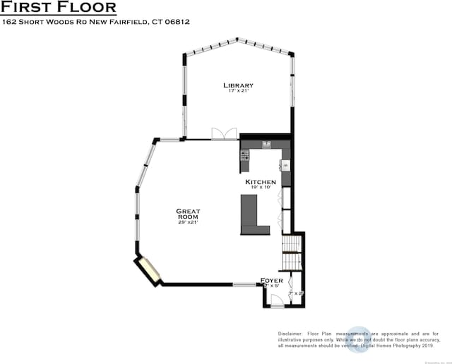 162 Shortwoods Rd, New Fairfield, CT 06812 - view of floor plan / room layout