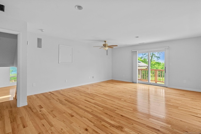 162 Shortwoods Rd, New Fairfield, CT 06812 - unfurnished room featuring light wood-style floors and a ceiling fan