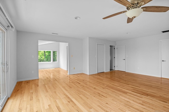 162 Shortwoods Rd, New Fairfield, CT 06812 - spare room featuring light wood finished floors and ceiling fan