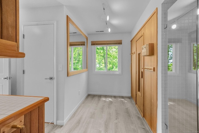 162 Shortwoods Rd, New Fairfield, CT 06812 - hallway with light wood finished floors and rail lighting