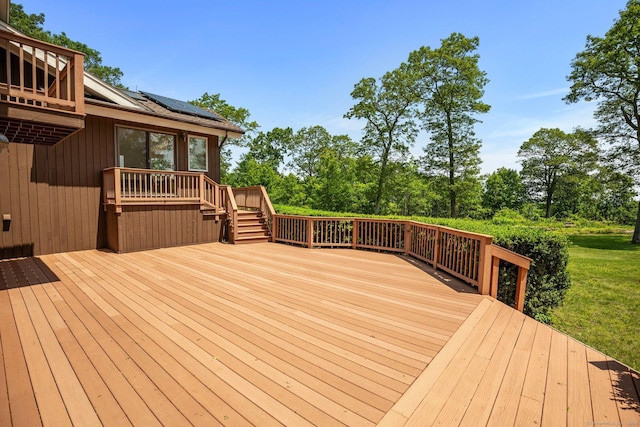 162 Shortwoods Rd, New Fairfield, CT 06812 - deck with view of wooded area and stairs