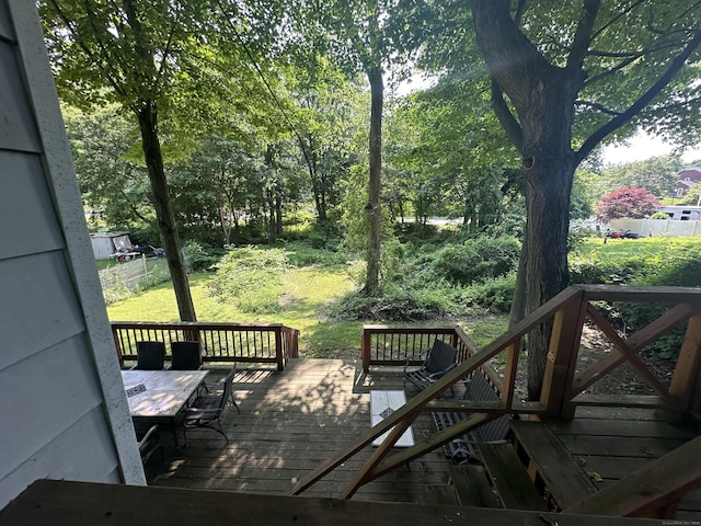 813 Russell St, New Haven, CT 06513 - deck featuring a yard