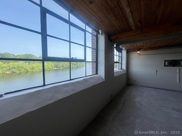 68 Thermos Ave Unit 206B, Norwich, CT 06360 - unfurnished sunroom featuring a water view