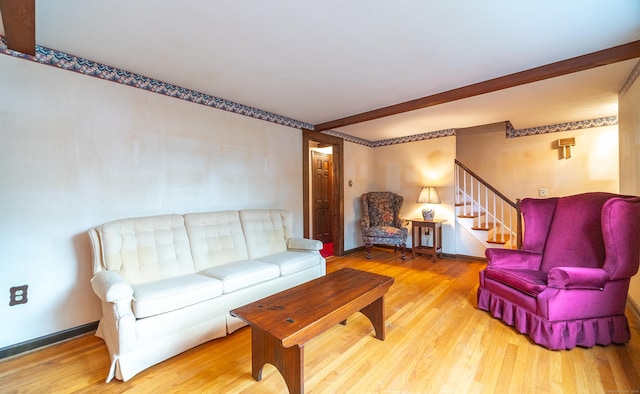 3 Fairview Hts, Cromwell, CT 06416 - living area featuring wood finished floors and stairway