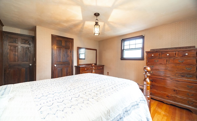 3 Fairview Hts, Cromwell, CT 06416 - bedroom featuring wallpapered walls and light wood-style floors