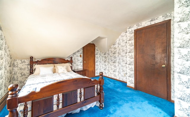 3 Fairview Hts, Cromwell, CT 06416 - carpeted bedroom with wallpapered walls and lofted ceiling