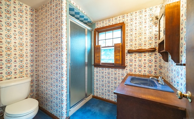 3 Fairview Hts, Cromwell, CT 06416 - full bath featuring wallpapered walls, a stall shower, and vanity