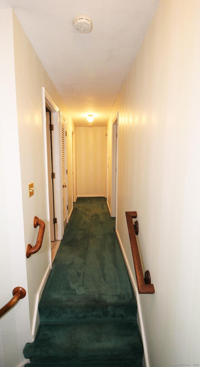 154 Sandy Ln, Meriden, CT 06450 - hallway with carpet flooring and baseboards