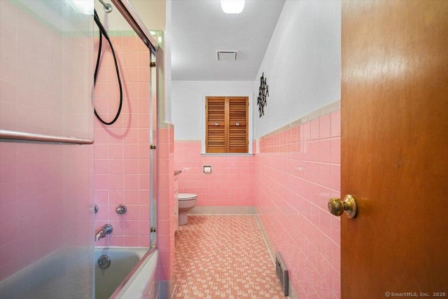 60 Ranch Rd, Milford, CT 06460 - full bath featuring tile walls, shower / bathtub combination, and wainscoting