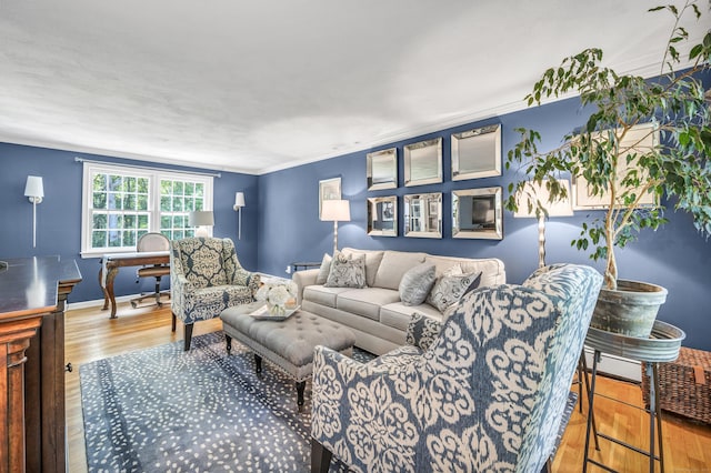 31 Country Way, Madison, CT 06443 - living area with wood finished floors and crown molding
