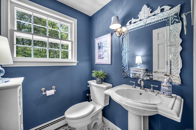 31 Country Way, Madison, CT 06443 - half bath featuring a baseboard radiator and toilet