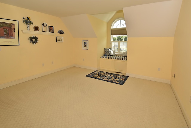 16 Brookfield Dr, Ellington, CT 06029 - bonus room featuring vaulted ceiling and carpet flooring