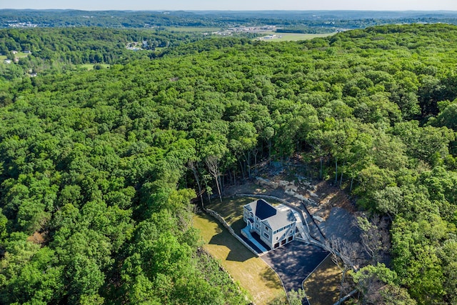 19 Ives Ct, Ridgefield, CT 06877 - drone / aerial view of a heavily wooded area