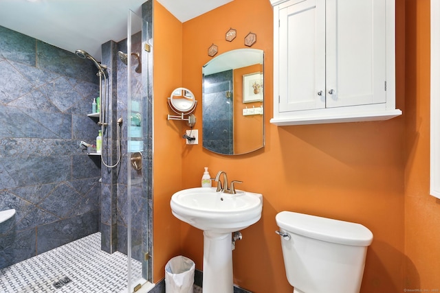 247 Mountain View Rd, Somers, CT 06071 - bathroom featuring a shower stall and toilet