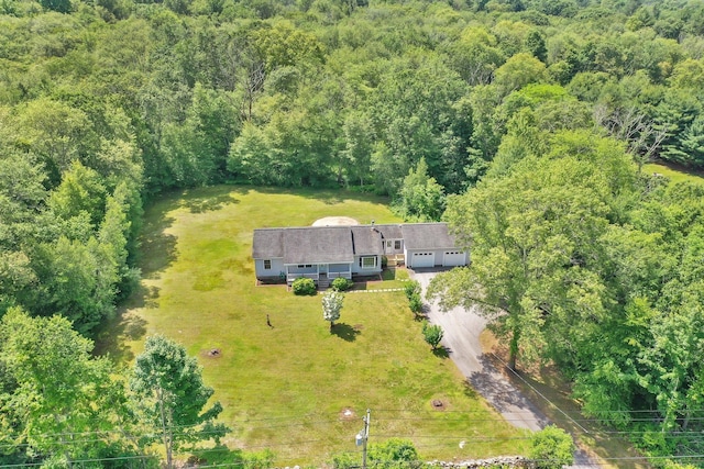 125 E Old Route 6, Hampton, CT 06247 - view from above of property with a forest