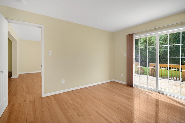 125 E Old Route 6, Hampton, CT 06247 - spare room featuring light wood-style flooring and a smoke detector
