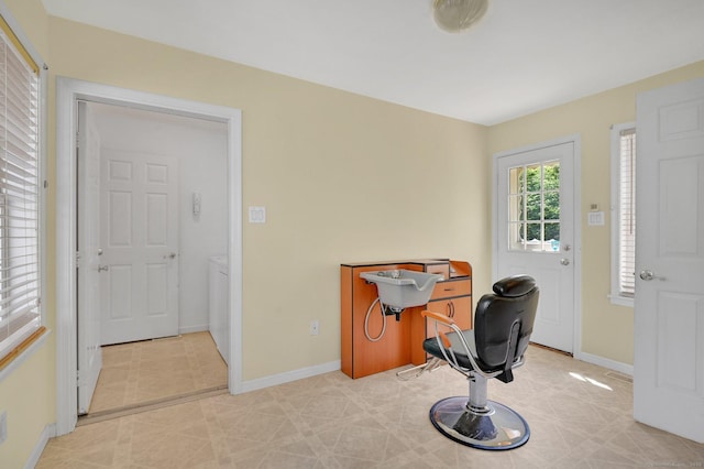 125 E Old Route 6, Hampton, CT 06247 - office with baseboards and light flooring