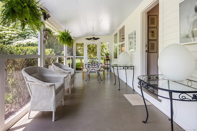 7 Morningside Ln, Westport, CT 06880 - sunroom with ceiling fan and lofted ceiling