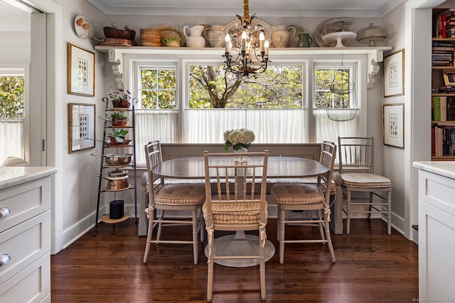 7 Morningside Ln, Westport, CT 06880 - dining area with plenty of natural light, a chandelier, and dark wood finished floors
