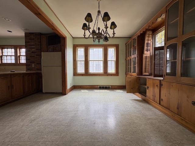 5 Lindsley Pl, Stratford, CT 06615 - unfurnished dining area featuring plenty of natural light, a chandelier, and recessed lighting