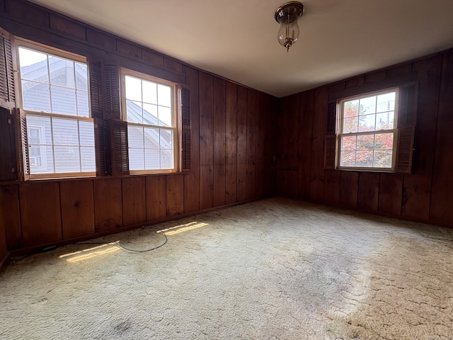 5 Lindsley Pl, Stratford, CT 06615 - carpeted empty room featuring wooden walls