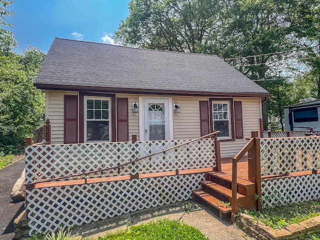 45 Cedar Ave, Wolcott, CT 06716 - view of front of house featuring roof with shingles