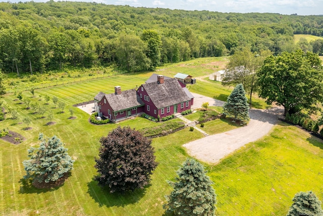 93 Northfield Rd, Litchfield, CT 06759 - overview of rural landscape featuring a forest