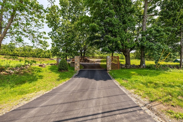 93 Northfield Rd, Litchfield, CT 06759 - view of street with a gate and view of scattered trees