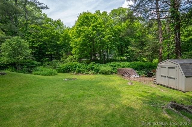 60 Pomperaug Rd, Woodbury, CT 06798 - view of green lawn with a forest view